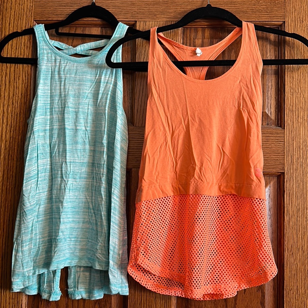 Bundle & Save Lot of 2 Girls Size 8 Active Tanks